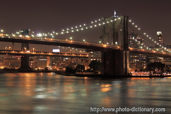 Brooklyn bridge - photo/picture definition - Brooklyn bridge word and phrase image