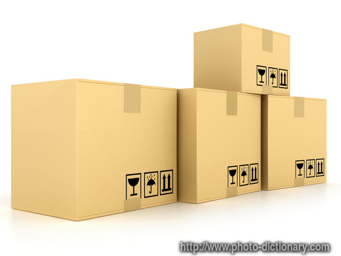 cardboard boxes - photo/picture definition - cardboard boxes word and phrase image