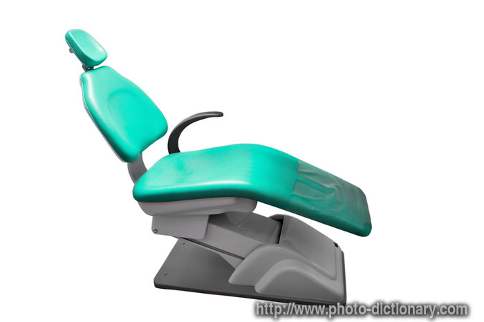 dental chair - photo/picture definition - dental chair word and phrase image