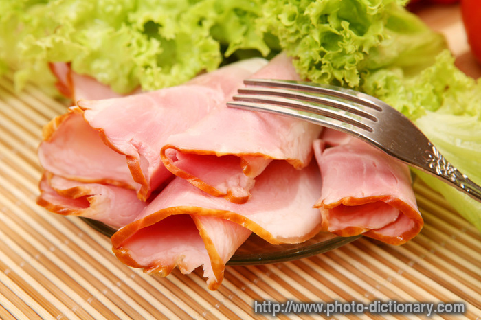 fresh ham - photo/picture definition - fresh ham word and phrase image
