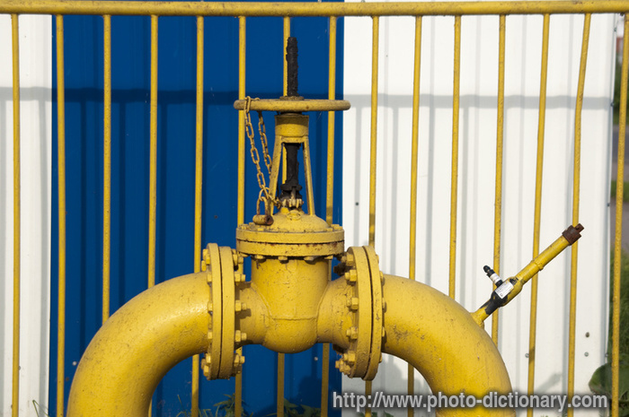 gas pipe - photo/picture definition - gas pipe word and phrase image