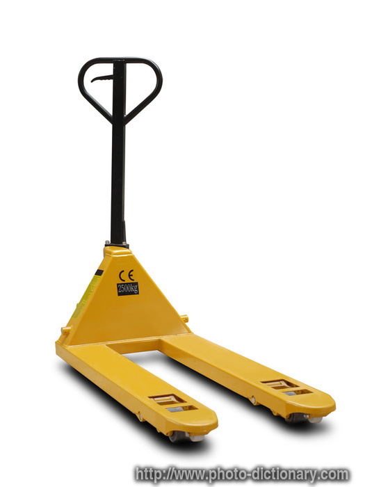 pallet truck - photo/picture definition - pallet truck word and phrase image