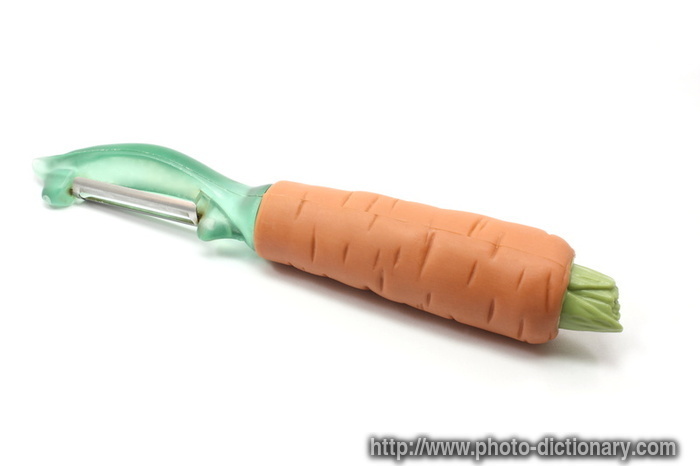 vegetable peeler - photo/picture definition - vegetable peeler word and phrase image