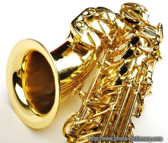 alto saxophone - photo/picture definition - alto saxophone word and phrase image