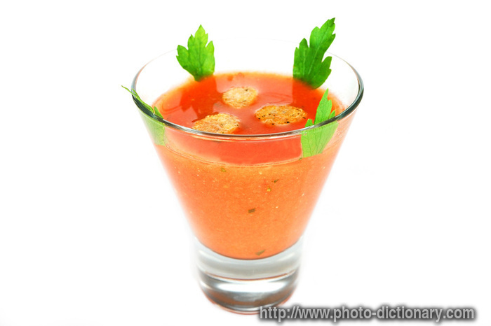 gazpacho - photo/picture definition - gazpacho word and phrase image