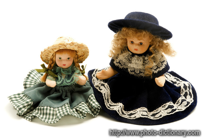 porcelain dolls - photo/picture definition - porcelain dolls word and phrase image