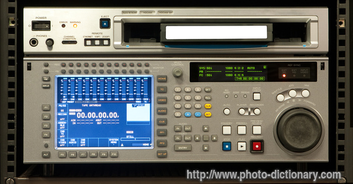 digital tape recorder - photo/picture definition - digital tape recorder word and phrase image
