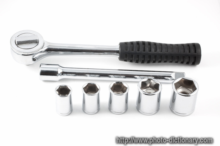 ratchet wrench - photo/picture definition - ratchet wrench word and phrase image