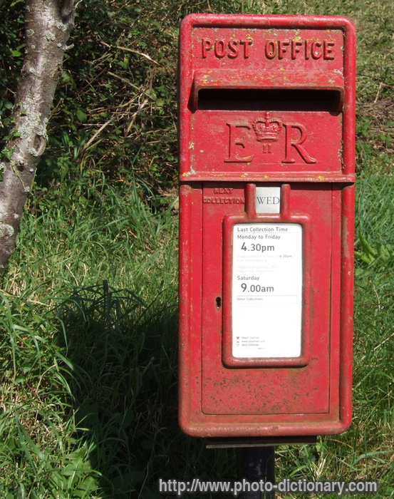 postbox - photo/picture definition - postbox word and phrase image