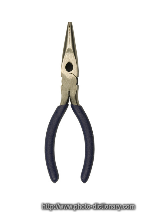 flat-nose pliers - photo/picture definition - flat-nose pliers word and phrase image