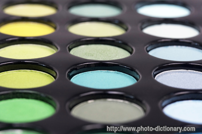 eyeshadows - photo/picture definition - eyeshadows word and phrase image