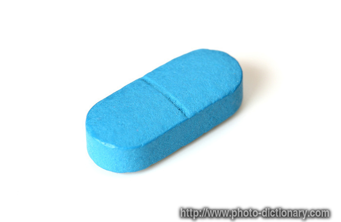 blue pill - photo/picture definition - blue pill word and phrase image