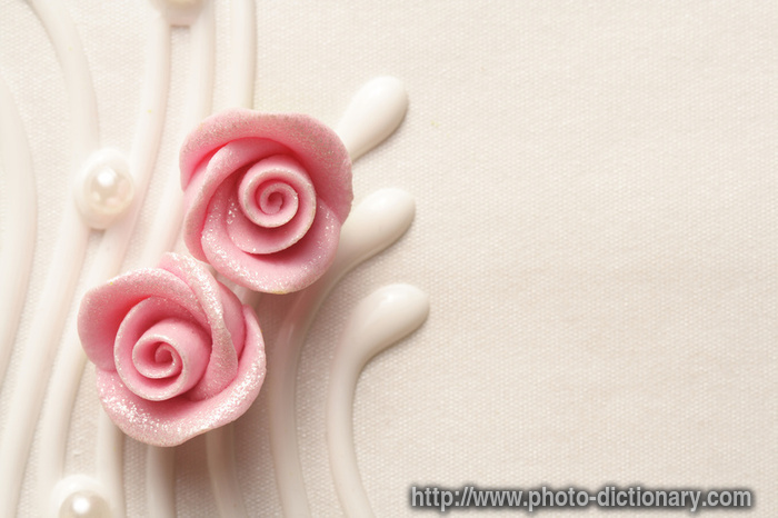 cake roses - photo/picture definition - cake roses word and phrase image