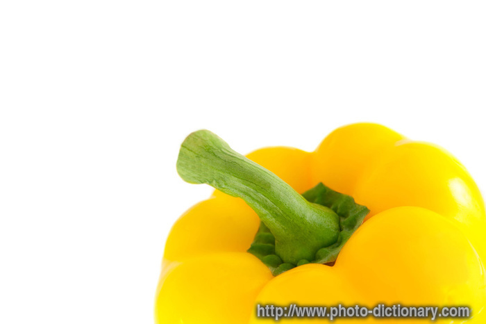 Bulgarian pepper - photo/picture definition - Bulgarian pepper word and phrase image