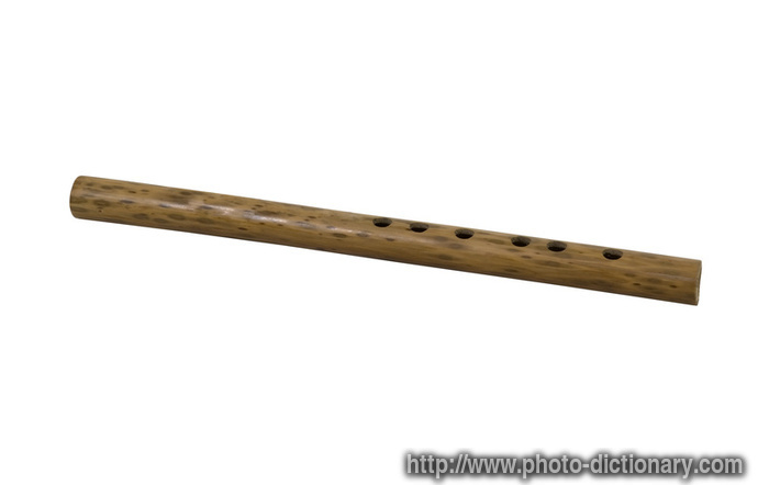 wooden flute - photo/picture definition - wooden flute word and phrase image