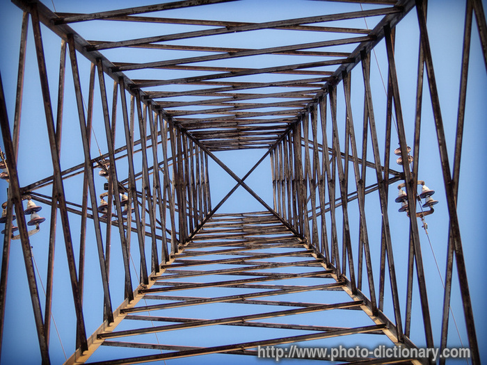 power lines - photo/picture definition - power lines word and phrase image