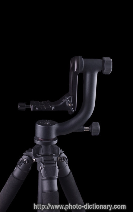 gimbal style tripod - photo/picture definition - gimbal style tripod word and phrase image