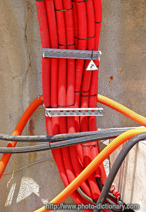 high voltage cables - photo/picture definition - high voltage cables word and phrase image