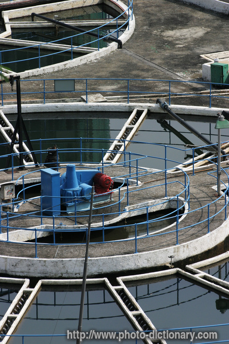 water treatment plant - photo/picture definition - water treatment plant word and phrase image
