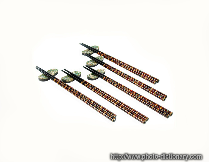 bamboo chopsticks - photo/picture definition - bamboo chopsticks word and phrase image