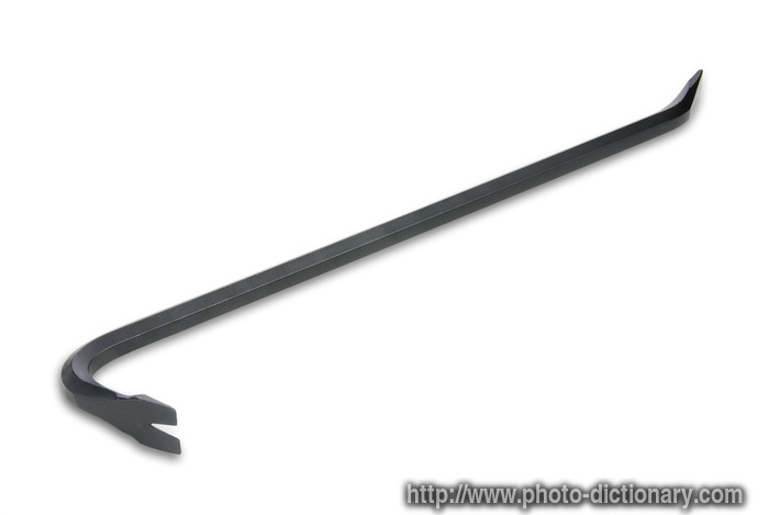 crowbar - photo/picture definition - crowbar word and phrase image