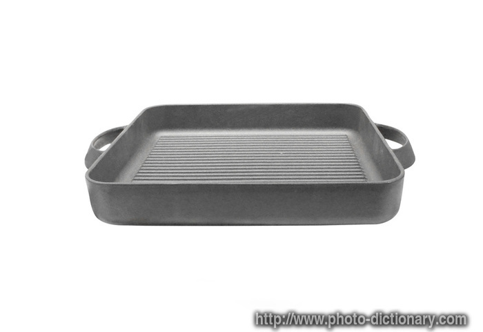 rectangle frying pan - photo/picture definition - rectangle frying pan word and phrase image