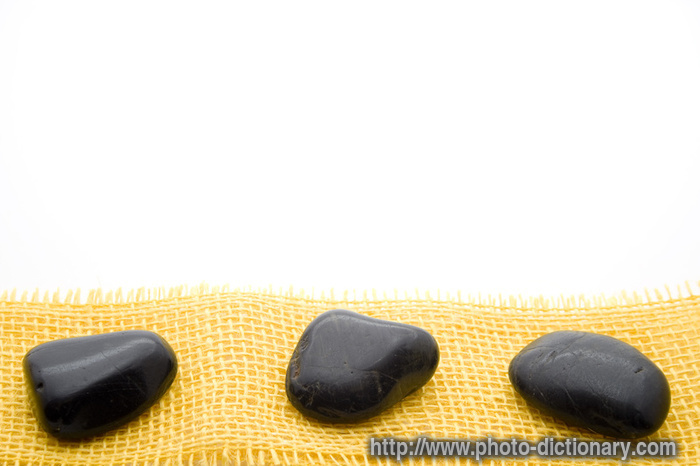 black stones - photo/picture definition - black stones word and phrase image