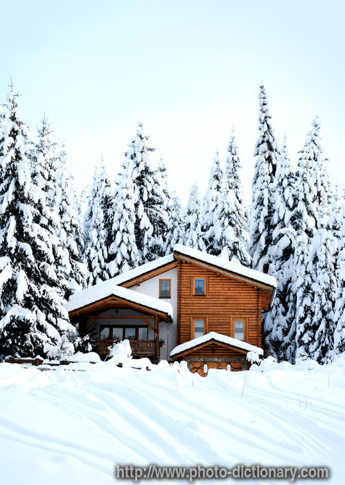 mountain house - photo/picture definition - mountain house word and phrase image
