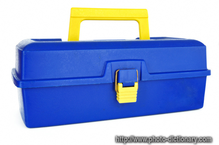 tackle box - photo/picture definition - tackle box word and phrase image