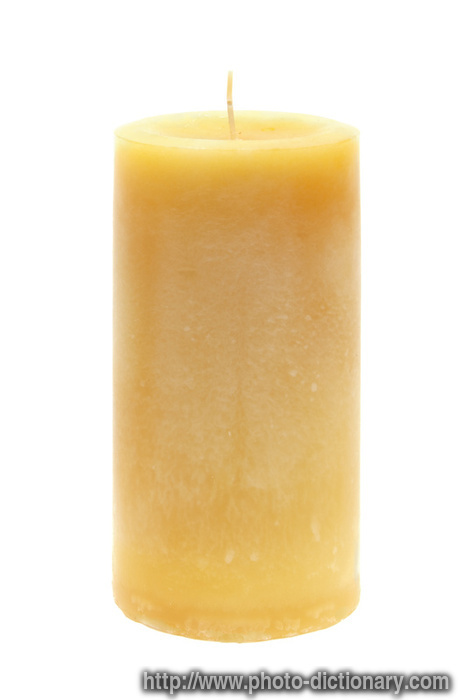 wax candle - photo/picture definition - wax candle word and phrase image