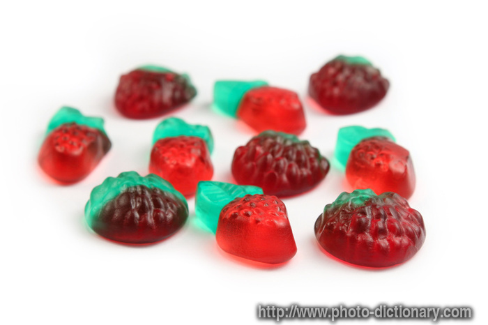 fruit jelly candies - photo/picture definition - fruit jelly candies word and phrase image