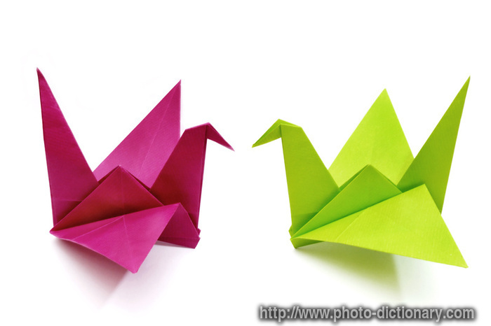 origami birds - photo/picture definition - origami birds word and phrase image
