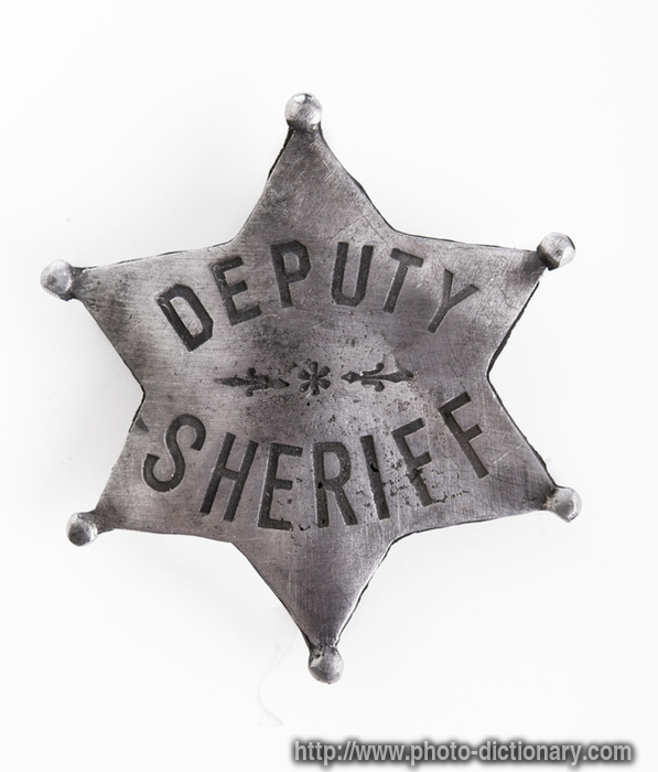 deputy badge - photo/picture definition - deputy badge word and phrase image