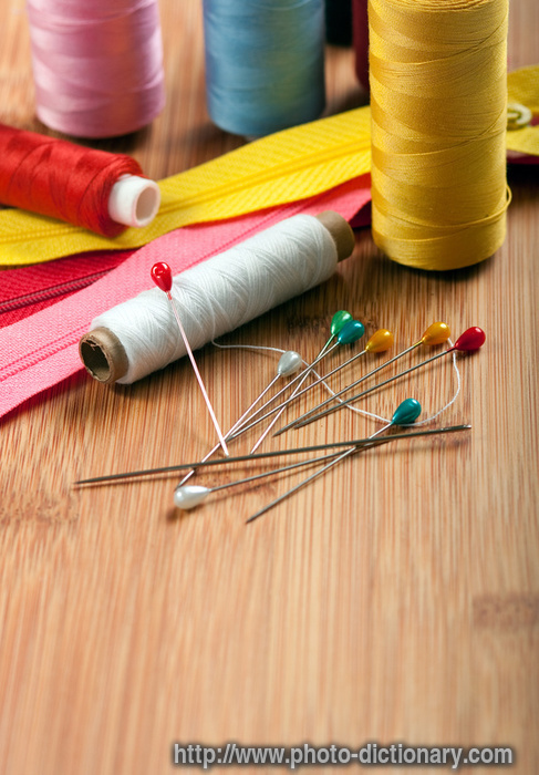 sewing stuff - photo/picture definition - sewing stuff word and phrase image