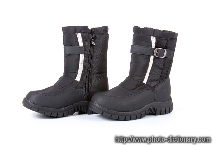 winter boots - photo/picture definition - winter boots word and phrase image