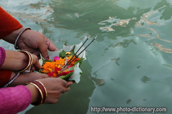 puja ceremony - photo/picture definition - puja ceremony word and phrase image