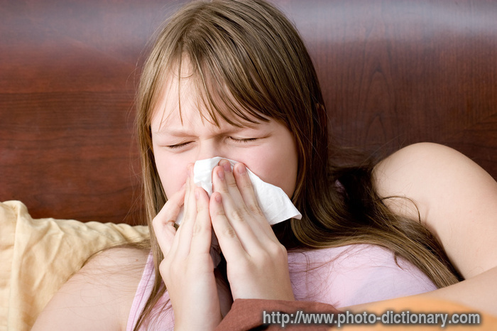 flu - photo/picture definition - flu word and phrase image