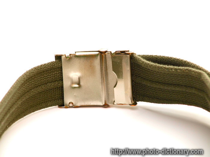 army belt - photo/picture definition - army belt word and phrase image