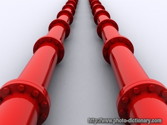 pipelines - photo/picture definition - pipelines word and phrase image