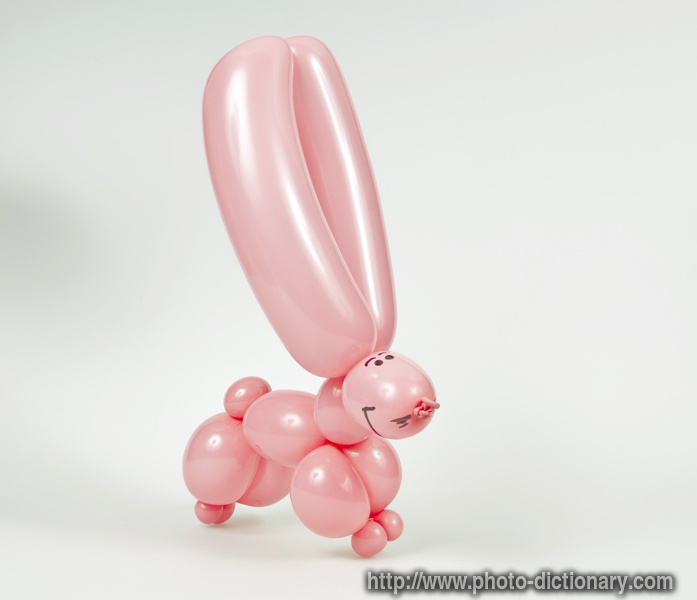 balloon bunny - photo/picture definition - balloon bunny word and phrase image