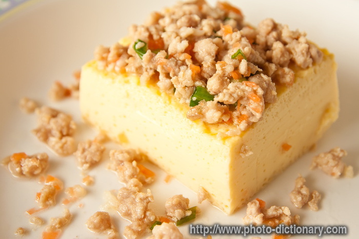 bean curd - photo/picture definition - bean curd word and phrase image