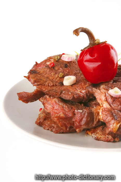 beef chunk - photo/picture definition - beef chunk word and phrase image