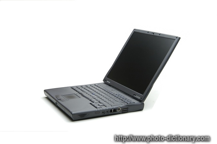 laptop computer - photo/picture definition - laptop computer word and phrase image