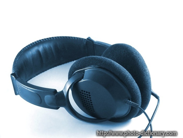 headphones - photo/picture definition - headphones word and phrase image