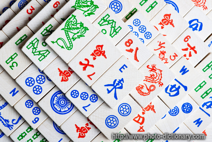 mah jong - photo/picture definition - mah jong word and phrase image