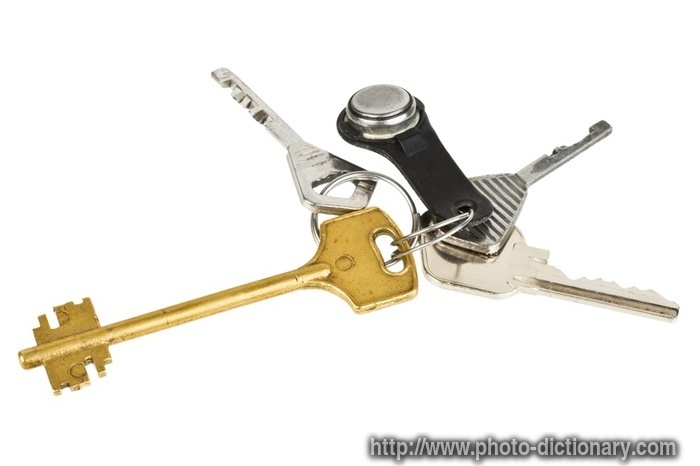 bunch of keys - photo/picture definition - bunch of keys word and phrase image