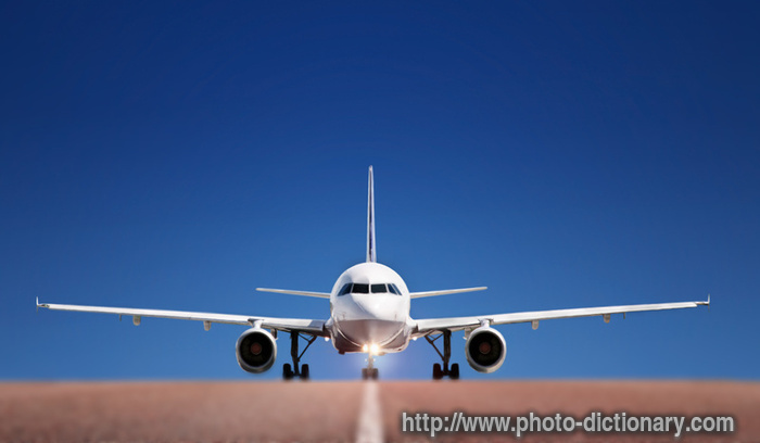 airplane - photo/picture definition - airplane word and phrase image