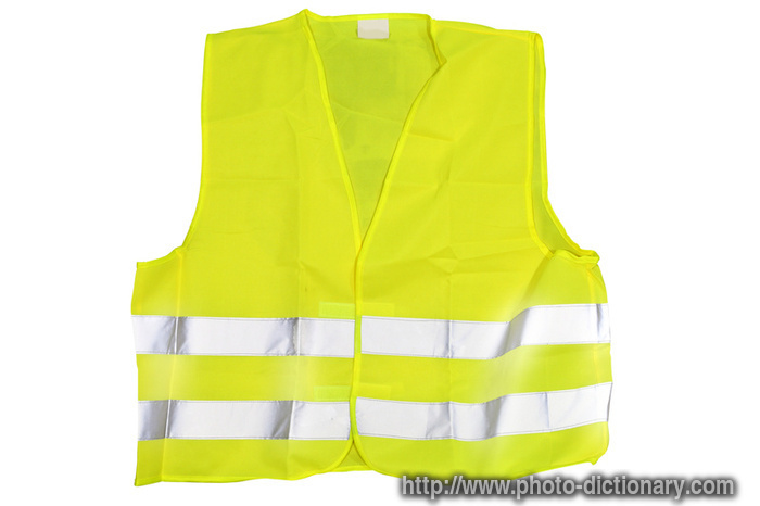 reflective jacket - photo/picture definition - reflective jacket word and phrase image