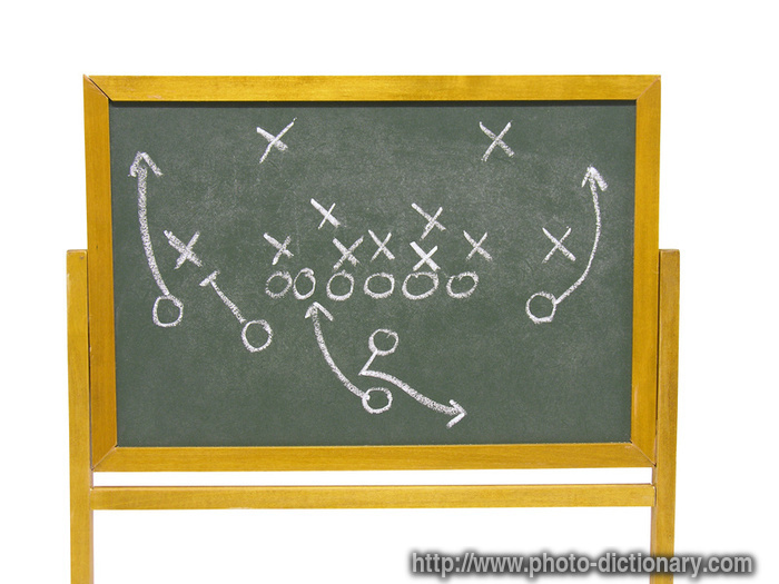 football strategy - photo/picture definition - football strategy word and phrase image