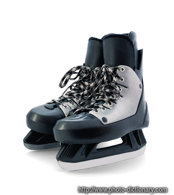 hockey ice skates - photo/picture definition - hockey ice skates word and phrase image
